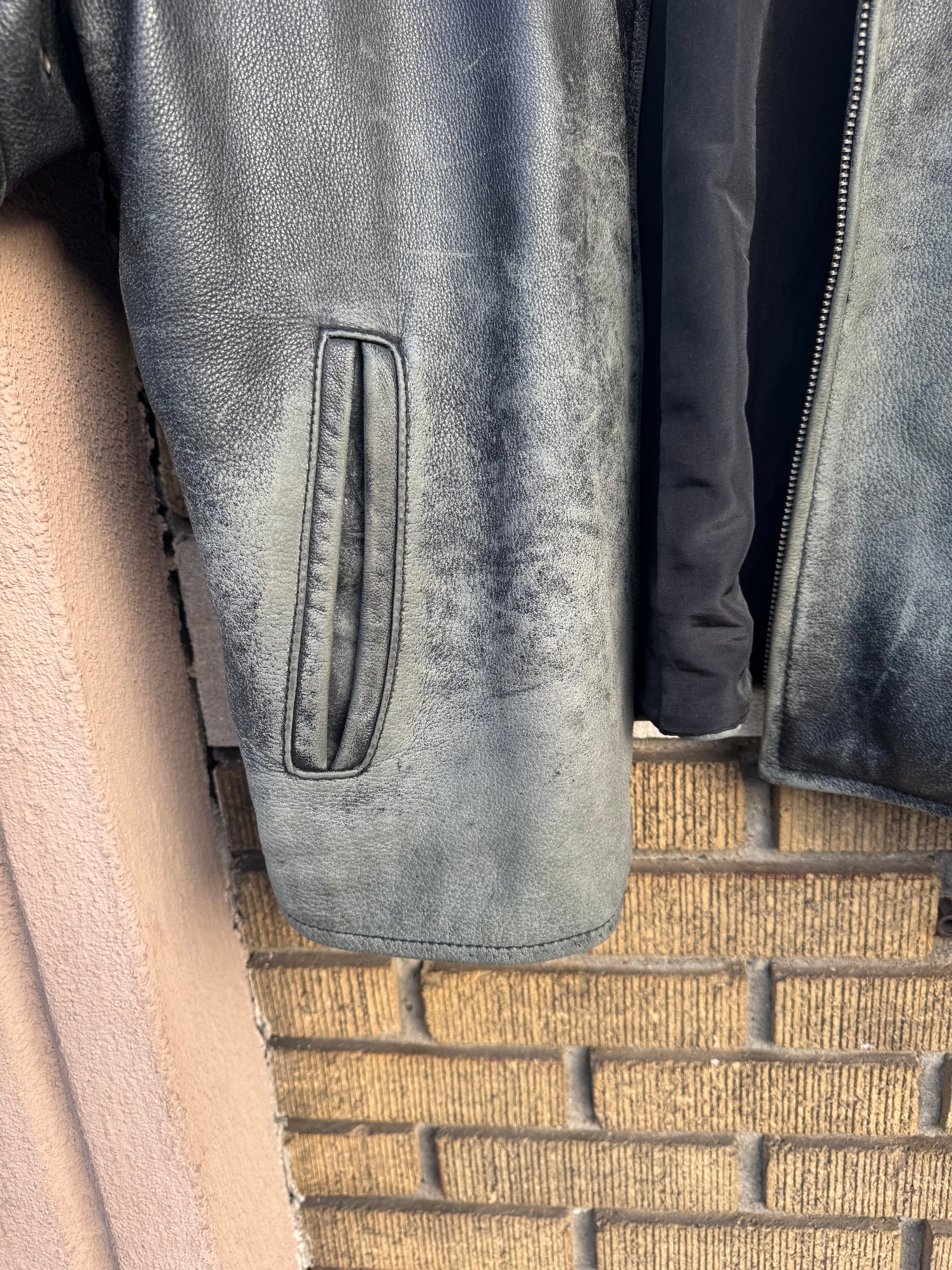 SIZE XL VINTAGE WILSONS LEATHER DISTRESSED PATINA