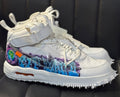VNDS NIKE AIR FORCE ONE OFF WHITE MID SP LEATHER SIZE 10.5