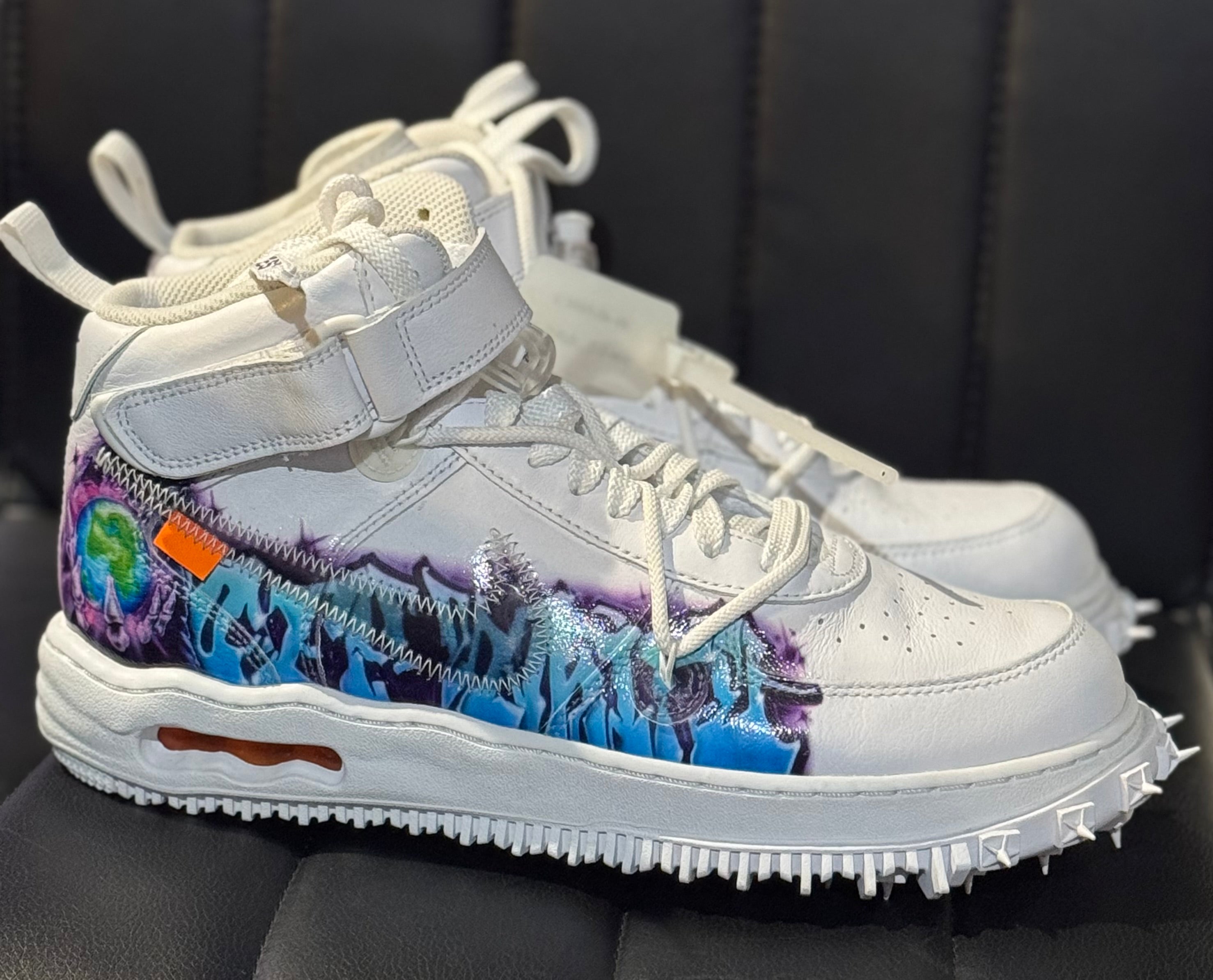 VNDS NIKE AIR FORCE ONE OFF WHITE MID SP LEATHER SIZE 10.5
