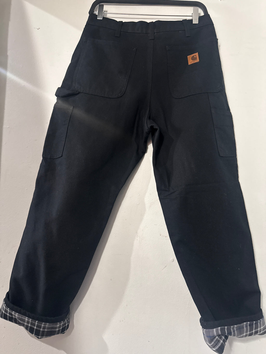 Carhartt plaid cuff trousers
