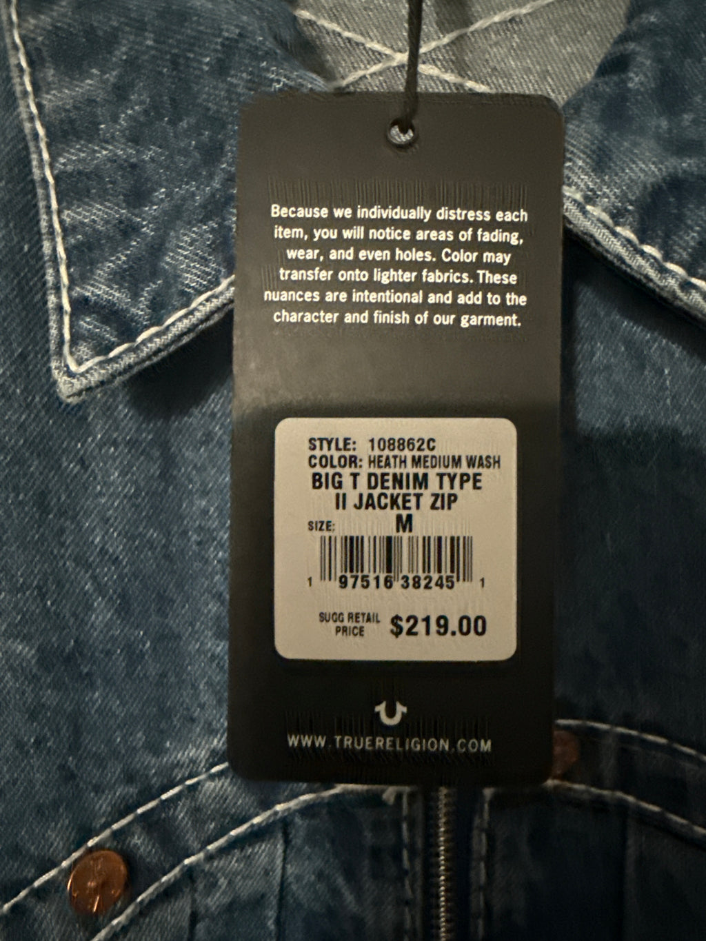 True Religion Jean jacket