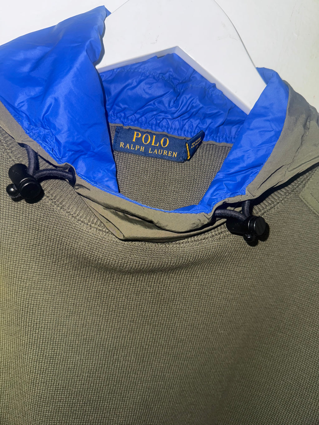 POLO HI TECH HOODED SWEATSHIRT SIZE SMALL
