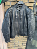 VINTAGE MERLIN MENS BIKER SIZE SMALL LEATHER JACKET