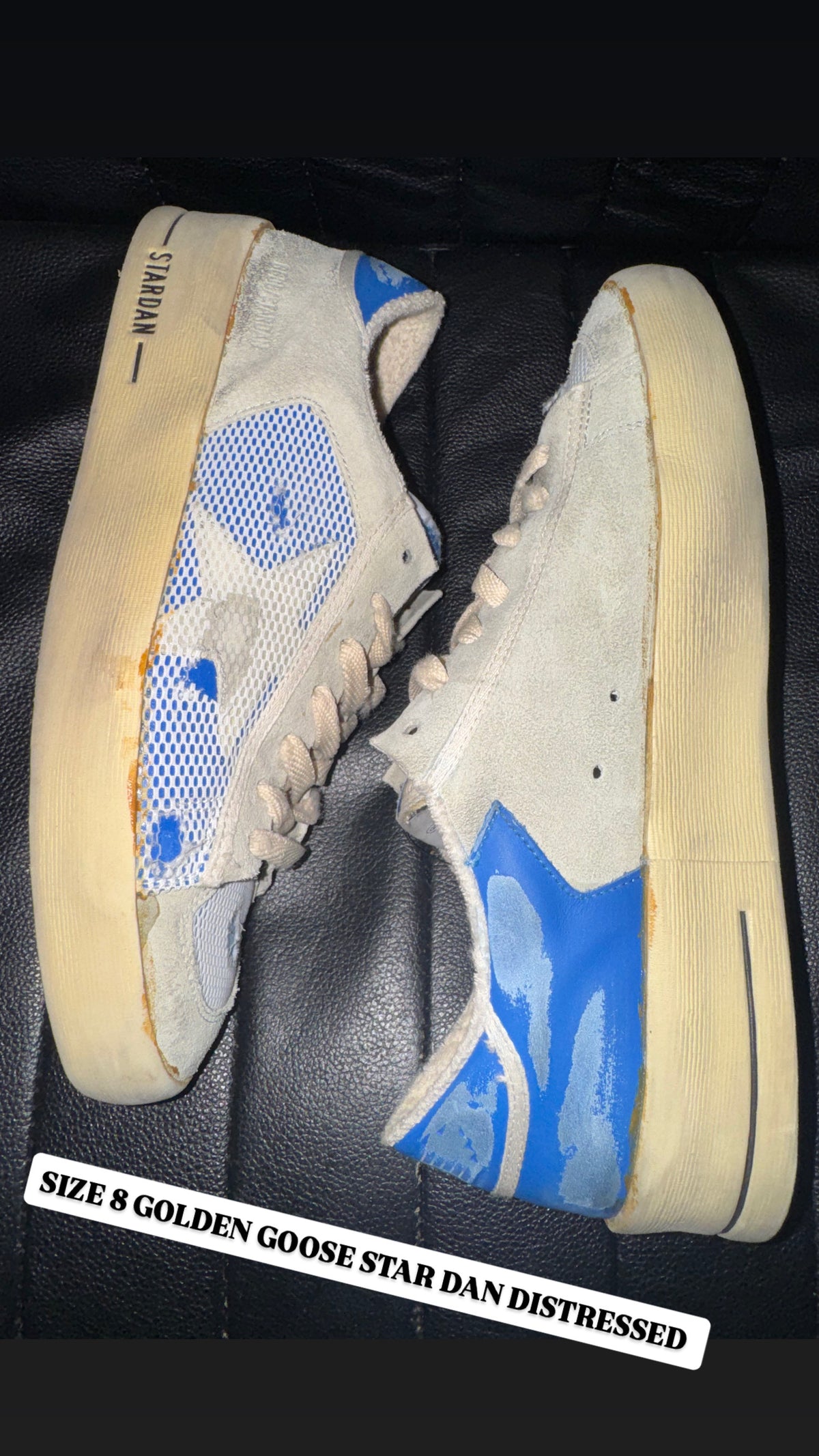 Golden Goose Deluxe Brand Star Dan Distressed Sneakers Men's Size 8 EU 41