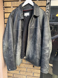 SIZE XL VINTAGE WILSONS LEATHER DISTRESSED PATINA