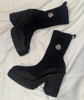 Moncler Splora Knit Pocket Boots Size 40 EU (Runs Small Fits 39)