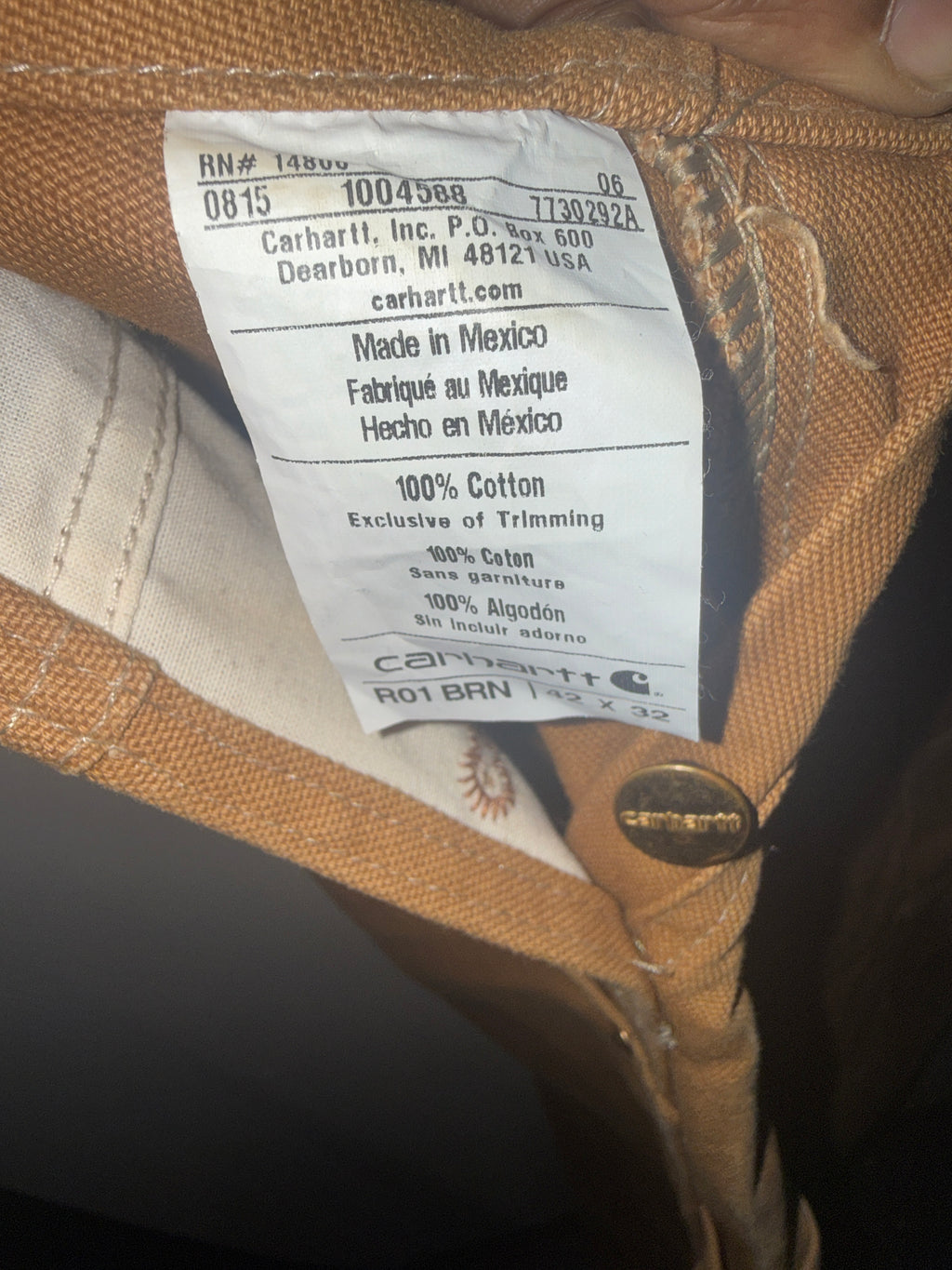 Carhartt bib/overalls