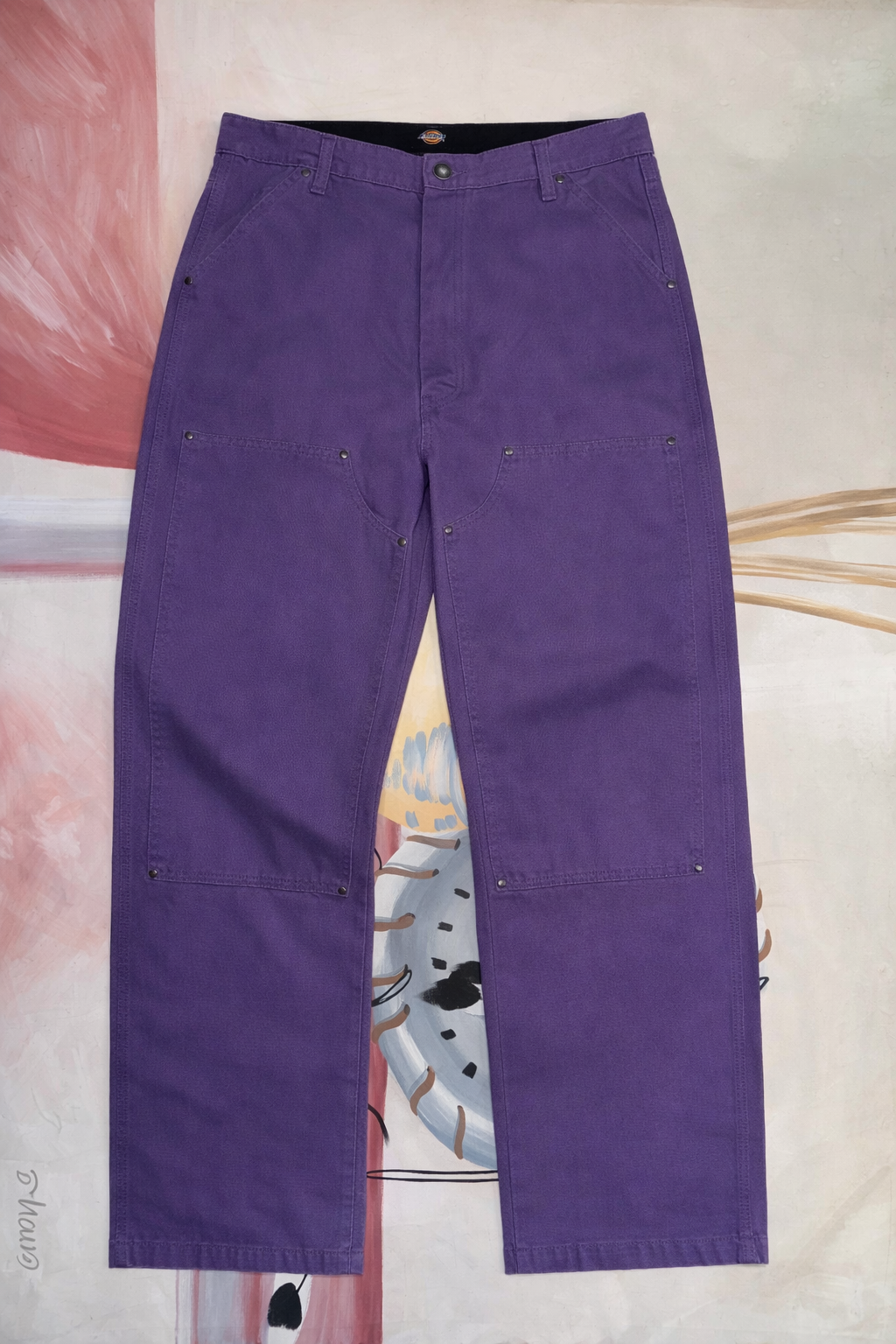 DICKIES PURPLE DOUBLE KNEE PANTS SIZE 36W