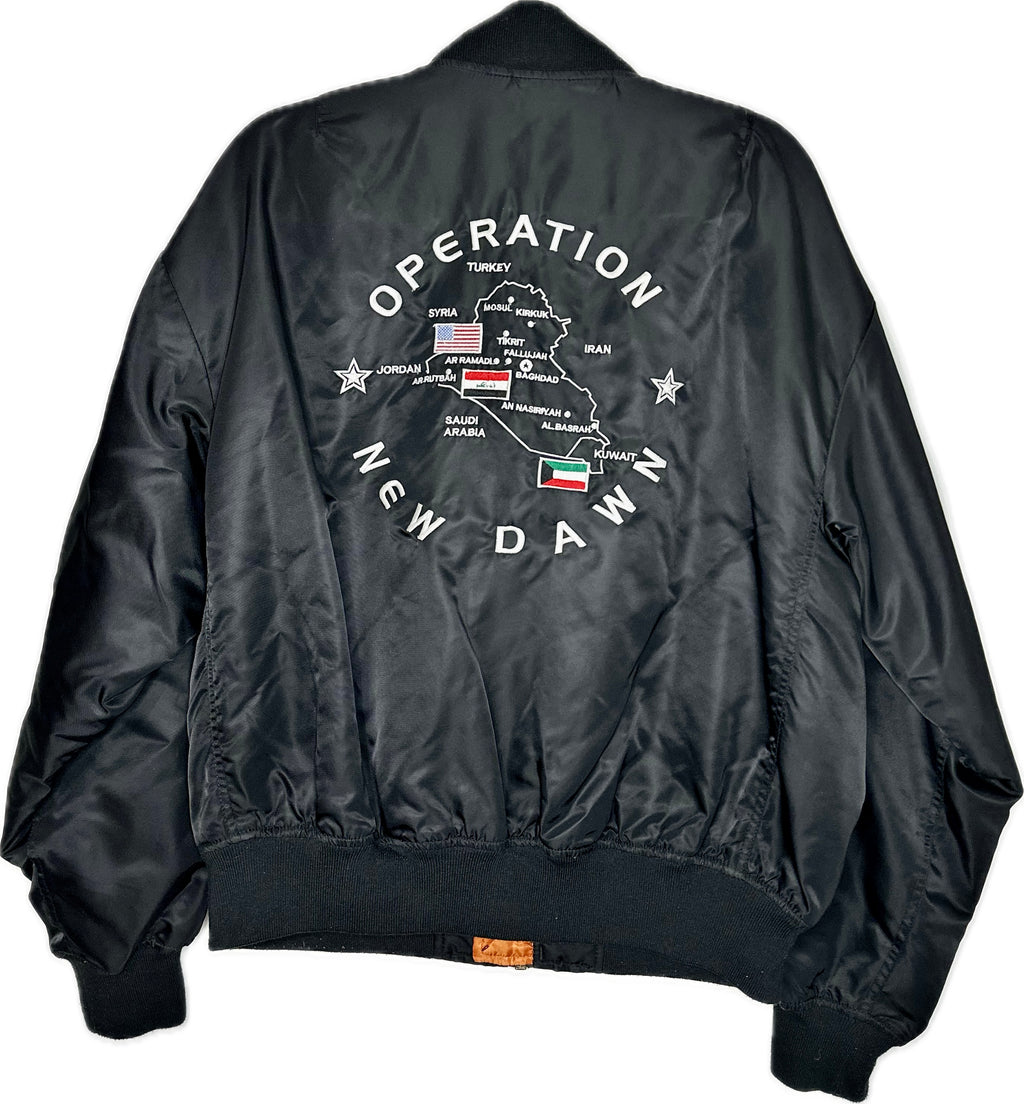 Vintage Operation New Dawn Desert Storm 1993 Flight Jacket Mens M