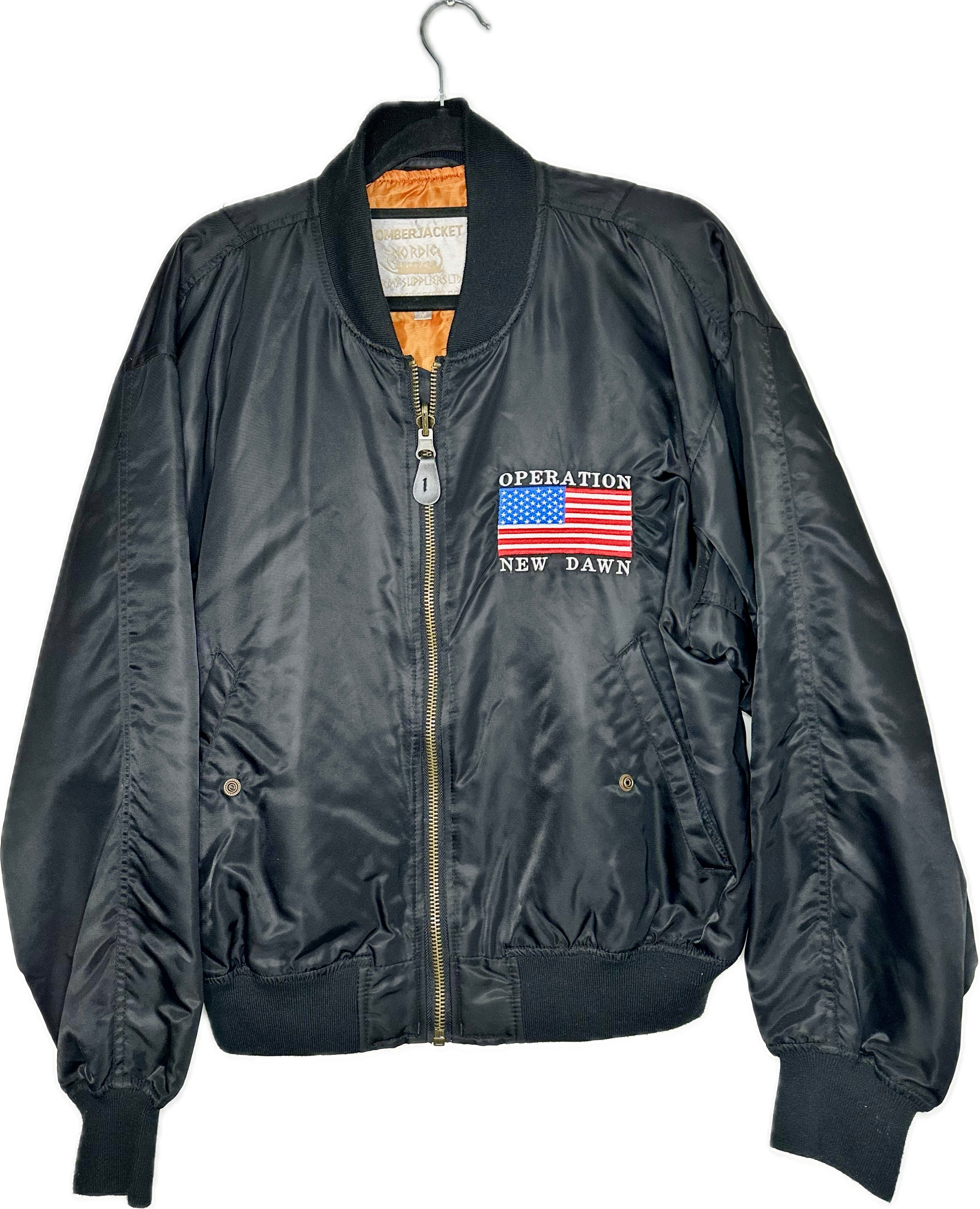 Vintage Operation New Dawn Desert Storm 1993 Flight Jacket Mens M