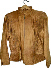 Load image into Gallery viewer, Women’s Vintage Wilsons Leather Fringes Brown Large Womens
