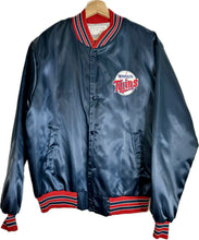 Load image into Gallery viewer, 1991 Minnesota Twins Vintage Satin Bomber Chalk Line

