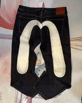 EVISU Black Seagull Jeans Men's Size 36 x 34