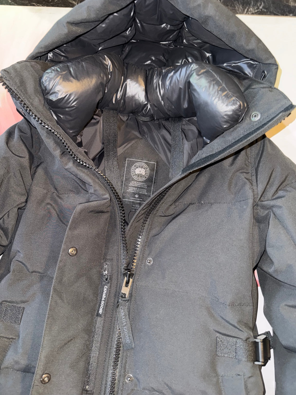 Canada Goose black parka photo 2