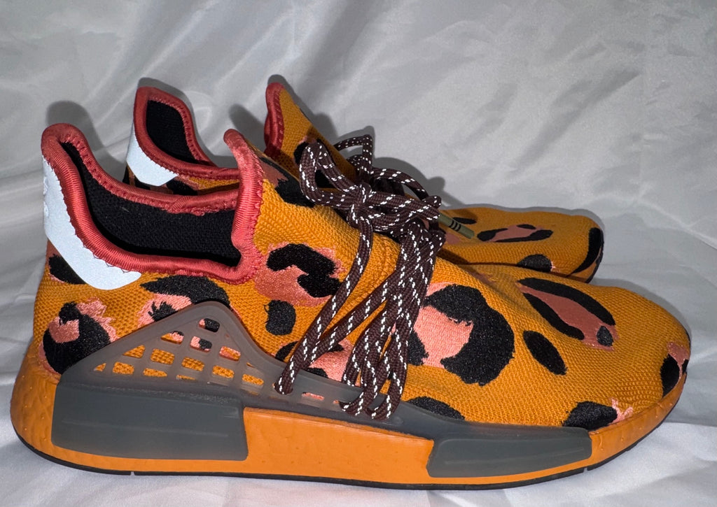 Pharrell adidas NMD Hu Animal Print Pulse Amber side view