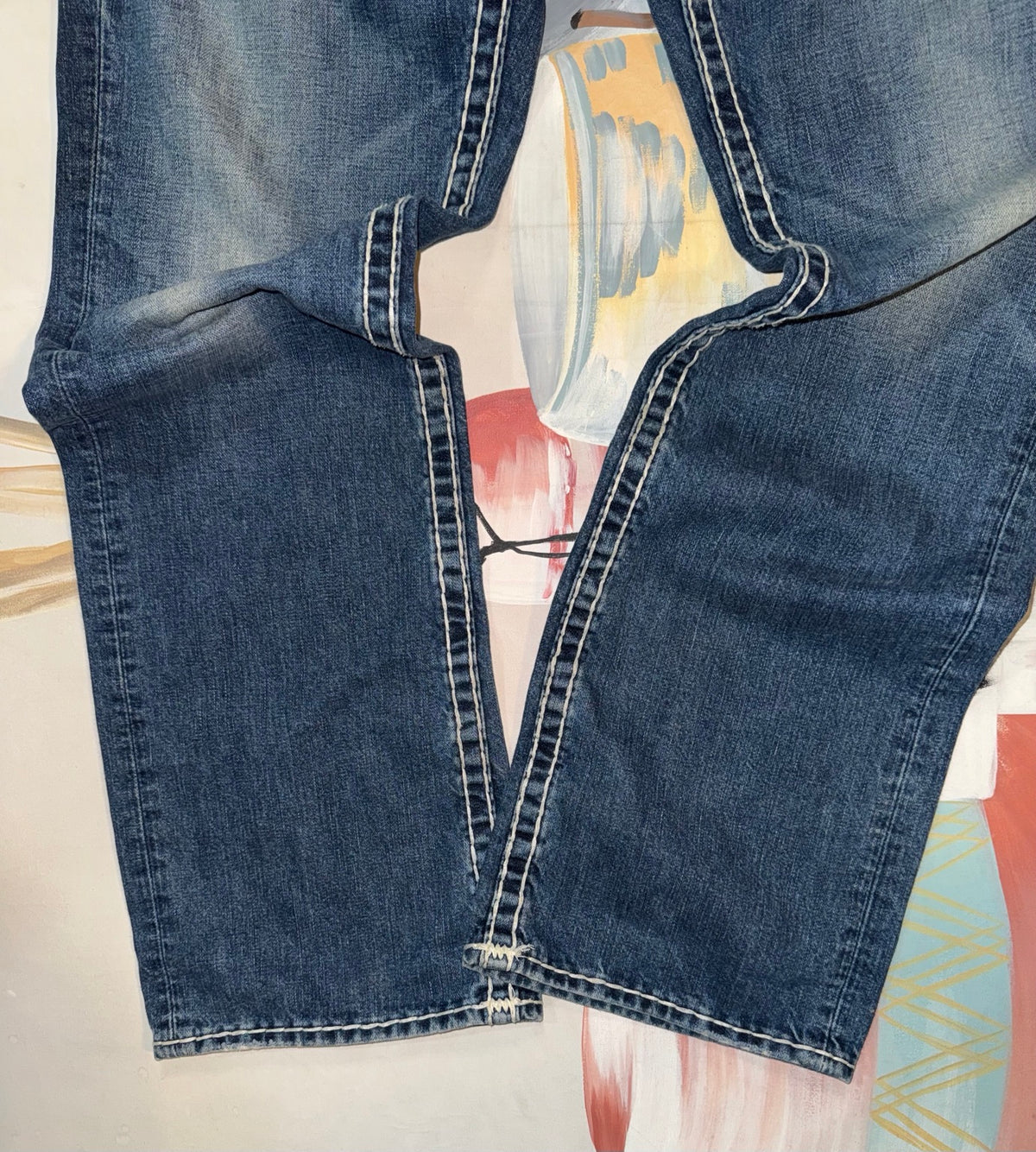 True Religion Ricky Super T jeans size 34 leg and hem details