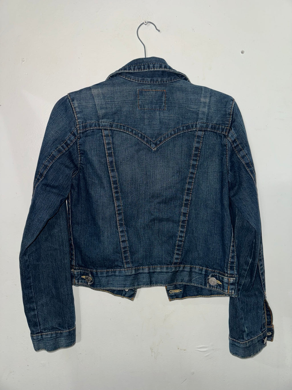 True Religion women’s denim jacket back