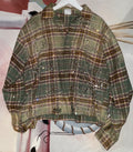 Vale Forever embellished plaid flannel shirt, size Large