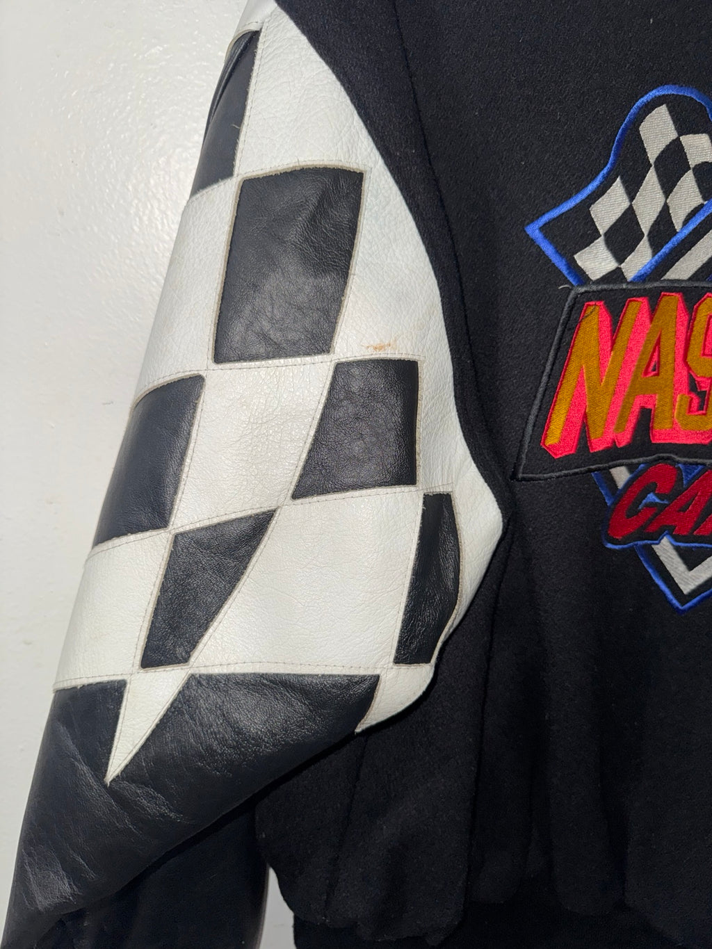 Vintage NASCAR Cafe leather jacket 5