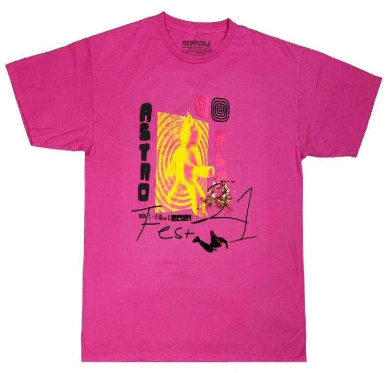 Travis Scott Astroworld Fest ‘21 Pink T