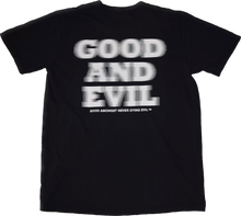 Load image into Gallery viewer, Good And Evil Skull Girl Black T-Shirt
