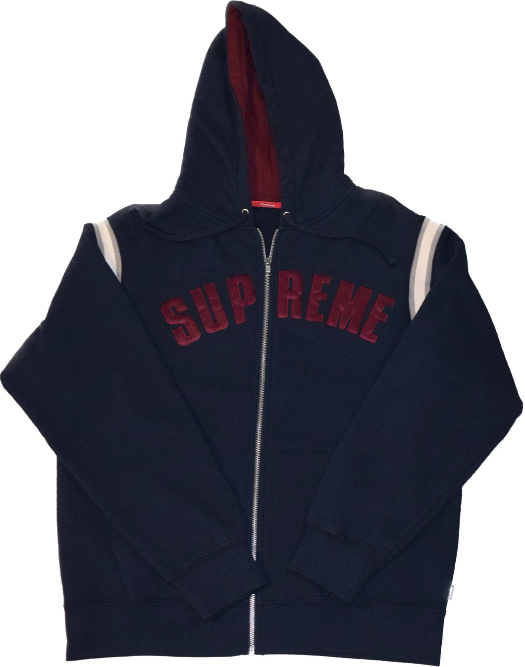 Supreme Navy Varsity Hoodie