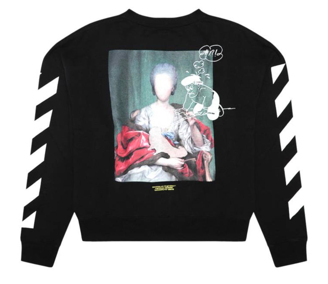 Off-White Diag Mariana De Silva Over Crewneck ‘Black’