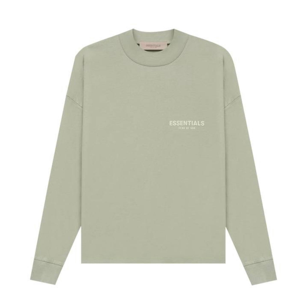 ESSENTIALS Sea Foam T shirt Long Sleeve